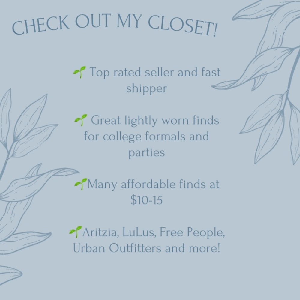Reputable Seller 🌱 Check out My Closet